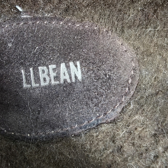 L.L.Bean Men\'s 11 Wicked Good Moccasins Brown Suede Shearling Slippers Shoes main image 5
